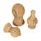 Hello Honey® Bleached Natural Hand-Carved Mango Wood Finial Set